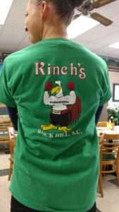 Cool Shirts at kinch's Restaurant