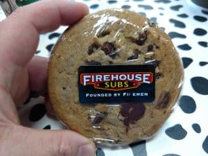 Chocolate Chip Cookie from Firehouse subs