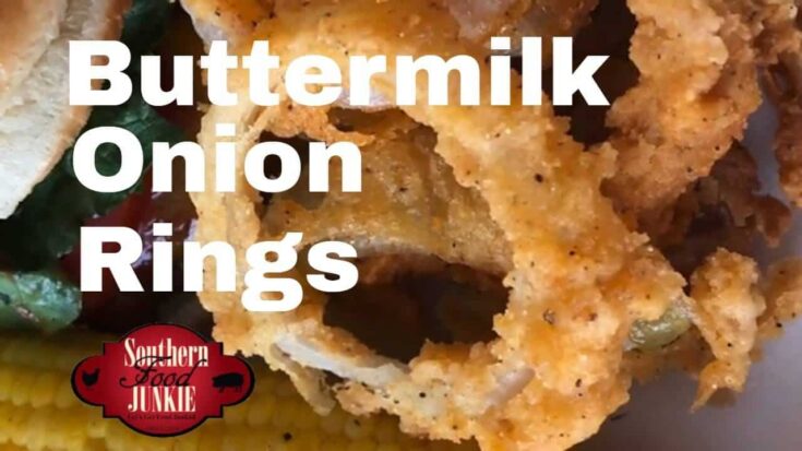 Buttermilk Onion Rings Recipe, How to make Buttermilk Onion Rings, This is a picture of buttermilk onion rings from southern food junkie