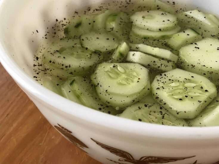 Cucumbers Onions & Vinegar