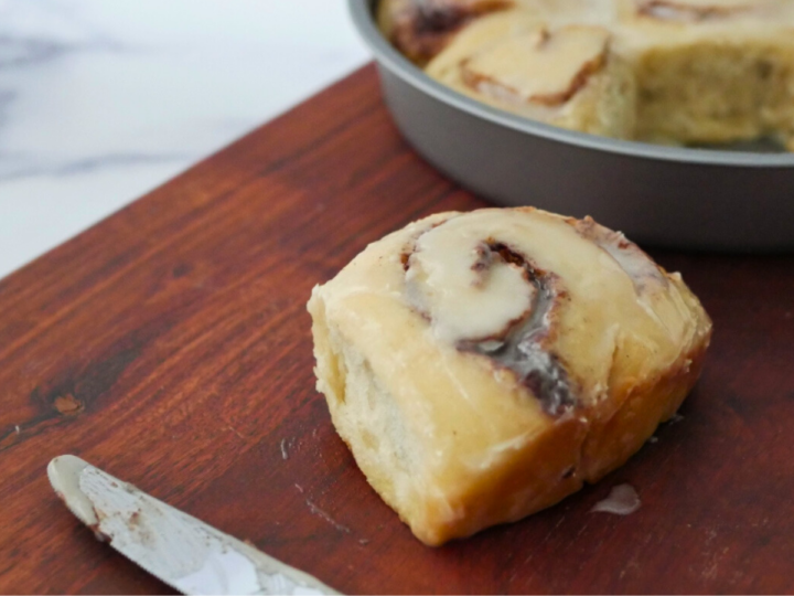 Buttery rich cinnamon bun recipe.