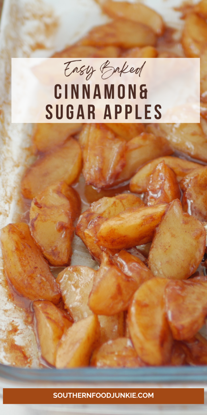 Easy Baked Cinnamon and Sugar Apples Recipe Pinterest Picture. 