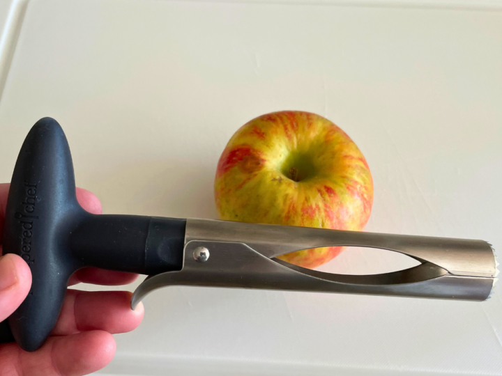 Pampered chef apple coring tool.
