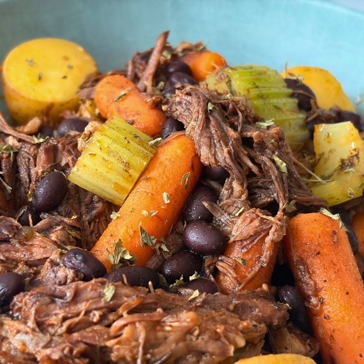 Easy Instant Pot Pot Roast with Black Beans